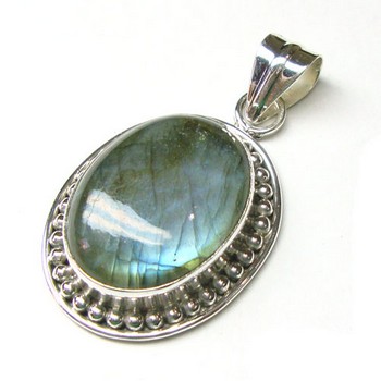 Blue fire labradorite 925 sterling silver gemstone wholesale pendant